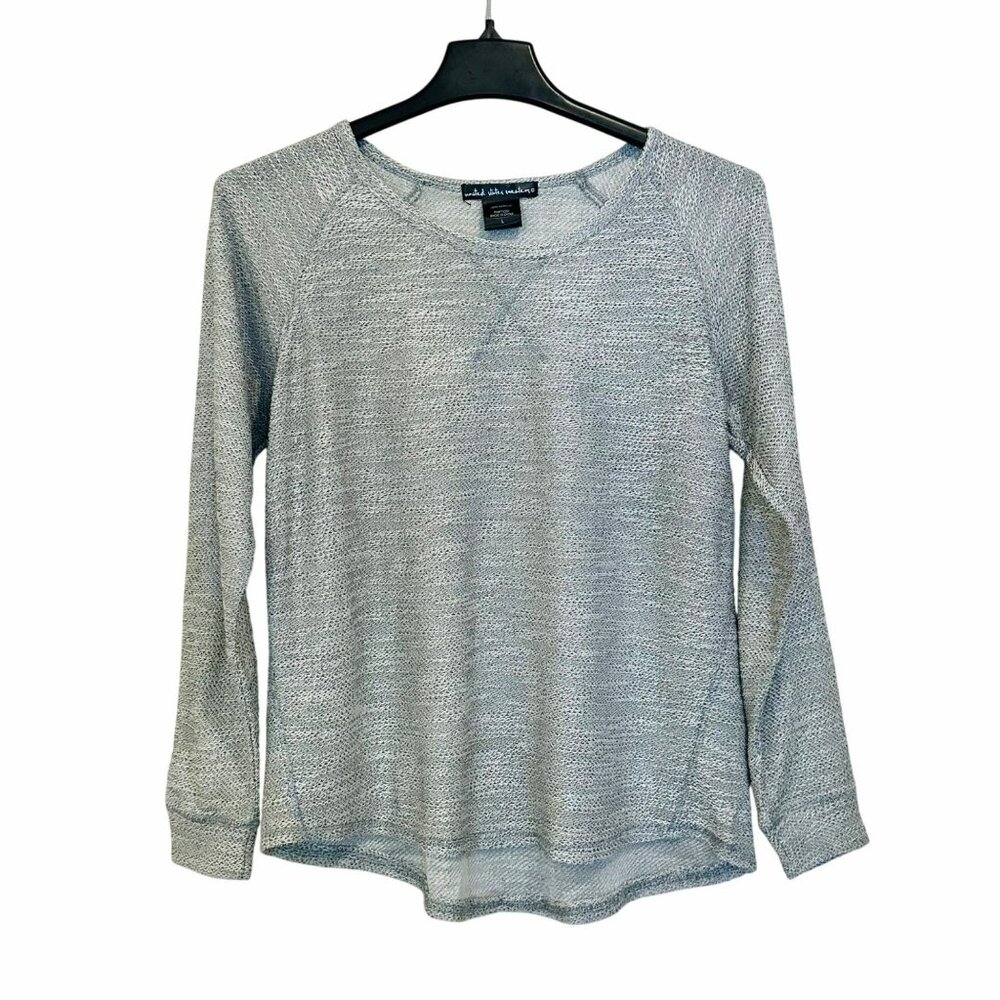 ✨United States Sweaters Size L Women's Long Sleeve Gray Acrylic Knit Sweater✨